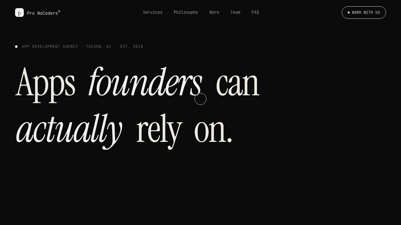 Pro NoCoders website
